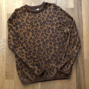 Men's shaggy leapord print sweater from H&M